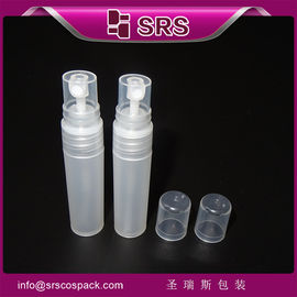 SRS venta al por mayor botella de plástico vacía de 5 ml para perfume con tapa