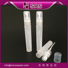China suministrar 8 ml de plástico blanco botella de pulverización para perfume atomizador
