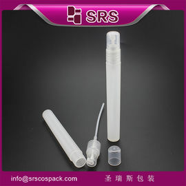 SRS plástico de color para el cuidado personal de la bomba de cosméticos viaje 12 ml de hdpe botella con rociador de niebla
