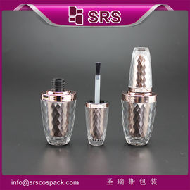 Embalaje de Shengruisi NP-003 botella de plástico de gel de uñas de 8 ml con tapa y cepillo