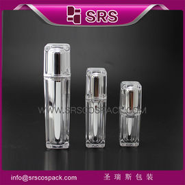 L054 botella de bomba de loción cosmética de forma cuadrada