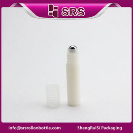color blanco botella vacía de 5 ml. botella de bola de rodillo vacía con bola de acero