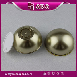 Contenedor de cuidado de la piel en forma de bola de oro,J015-50g frascos cosméticos de lujo
