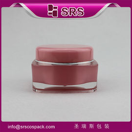 Contenedor para el cuidado de la piel de color rosa,vasos de plástico para cosméticos