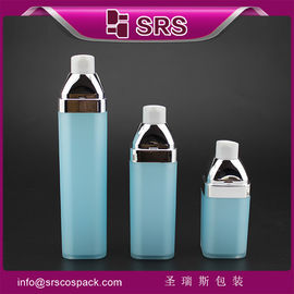 Fabricante de botellas de loción cosmética de forma cuadrada sin aire