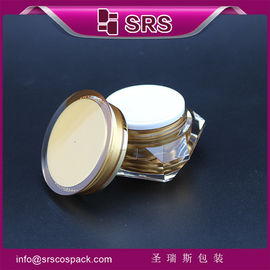 Jarrón de crema para el cuidado de la piel en forma de diamante