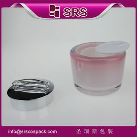 Jarrón de pintura de color,Proveedor de China recipiente de plástico cosmético redondo