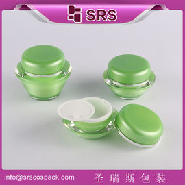color de pintura verde, frasco vacío para crema de caracol