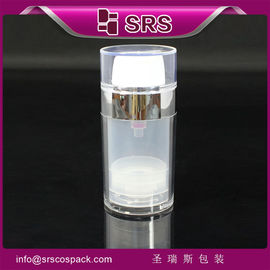 A0212 Botella sin aire de 30 ml y 50 ml para crema cosmética, botella de loción con bomba de suministro