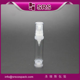 Fabricante de botellas de bomba transparentes de 5 ml y 10 ml sin aire
