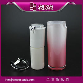 A021 Botella sin aire en forma de cilindro, 15 ml, 30 ml, 50 ml de crema para el cuerpo