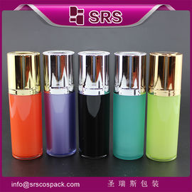 SRS Venta al por mayor 15 ml 30 ml 50 ml de plástico Contenedor de loción cosmética acrílica para uso en el cuidado de la piel