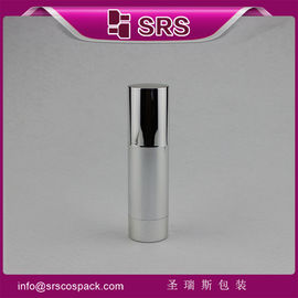 A022 botella de aluminio sin aire de color plateado vacía de fábrica china