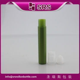 color verde 15 ml rollo de plástico en botella para el líquido para el cuidado de la piel