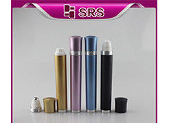 DR003-10ml de lujo rollo de plástico vibratorio rellenable de nuevo en el fabricante de botellas