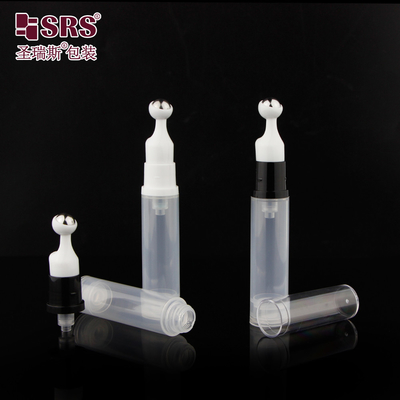 5 ml 10 ml 12 ml 15 ml PCR plástico reciclado rellenable con suero de rodillo sin aire PP enrollado en botella