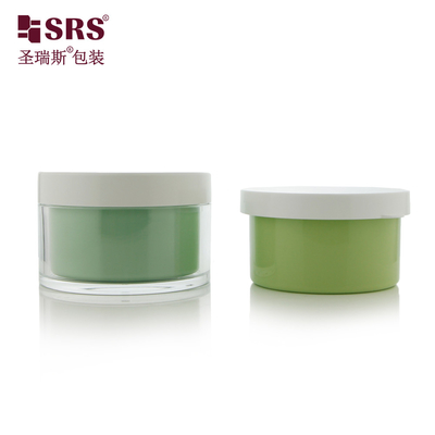 Envase de plástico vacío para cuidado de la piel Gel facial Embalaje 50ml 100ml 120ml Lujoso frasco de crema de doble pared Cosmético