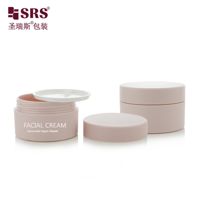15g 80g Forma redonda de plástico PET PCR Material reciclado Crema facial Cosmética PET Jar