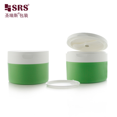 120g 4 oz de plástico PP PCR material reciclado Crema para el cuidado de la piel Jarrones de crema para el cuidado de la piel Jarrones vacíos para el exfoliante corporal