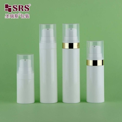 30 ml 50 ml de lujo Elegante PCR PP Material ecológico Pasta de dientes Botellas de bomba sin aire Botella de 15 ml