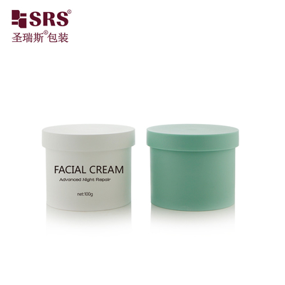 100g de pared única de plástico de PP envasado cosmético contenedor de inyección color personalizado frascos de crema para el cuerpo