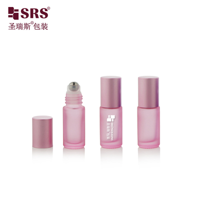 5 ml de botellas de aceite esencial de acero de bola de acero de rollo vacío y perfumes