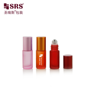 Embalaje de cosméticos vacío de 4 ml, 8 ml y 10 ml de aceite esencial de vidrio de rodillo de 5 ml en botella
