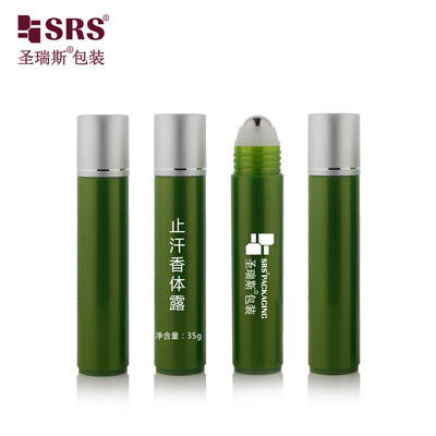 PP PCR Reciclable embalaje cosmético vacío de plástico bola de rodillo de rollo mayorista botella de 35 ml