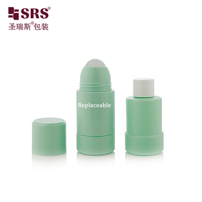 Botella de desodorante de doble pared con rodillo de 50 ml y 75 ml de PP PCR reciclado