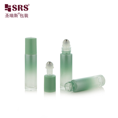 Embalaje de botellas de vidrio vacías de forma redonda de 10 ml para aceite esencial en rollo de fragancia