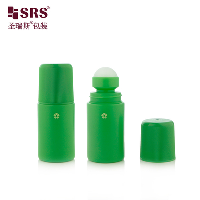 2 onzas de PP vacío reciclable de color sólido, cápsula de cúpula, gel de plástico, desodorante en rollo en botella