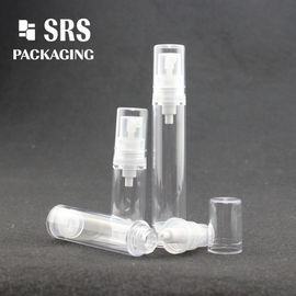 Botella de suero transparente sin aire de 5 ml de tamaño de viaje de bolsillo plástico AS