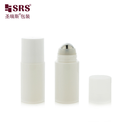50 ml 60 ml 90 ml PET vacío Elegante bola de rodillo Botellas de plástico de aceite corporal Roll On