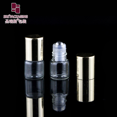 BLP-1ML tubo de vidrio transparente de aceite esencial rollo en botella duradero y conveniente para mezclas de bricolaje