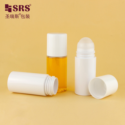PET43 130ML 170ML Gran capacidad PET plástico personalizar el color redondo PCR reciclado rollo en la botella para gel de desodorante