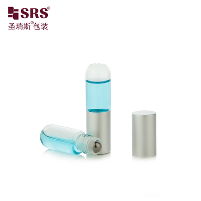 BLP-3ML Muestras de stock sin fugas Botella de vidrio de aceite esencial con soporte y fábrica de bolas
