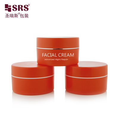 SRSJK 100g 150g Contenedor de frasco de crema de plástico vacío de PP con doble pared Brillante mate en molde Color personalizado disponible