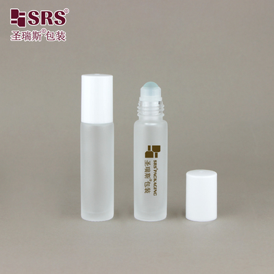 BLPM-10ML Matte Finished Clear Frosted Glass Roller Ball Bottle For Perfume Essential Oil Nail Care Oil Packaging No leakage Wholesale Para el cuidado de las uñas