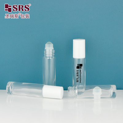 BLPM-10ML Rollo de vidrio de moho transparente en la botella para masaje de aceite de uña Sin aplicador de fugas