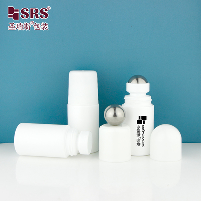 RPPC-60ML Aplicador de botellas de gel de desodorante de plástico de inyección de color blanco redondo y soplado de PP PCR reciclado
