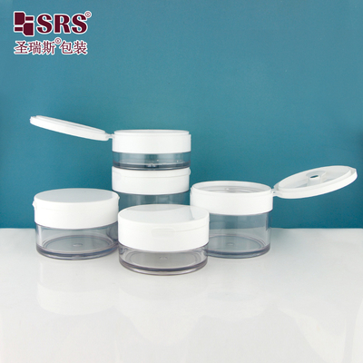 PETG003 plástico redondo de pared gruesa inyección transparente conveniente frasco de plástico con tapa flexible para el gel para el cabello hecho de PETG