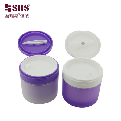 SRS1 120g 150g PP PCR reciclado, ecológico, plástico para cabello, gel para el cuerpo, crema para el cuerpo, frasco, envase, embalaje con pinza
