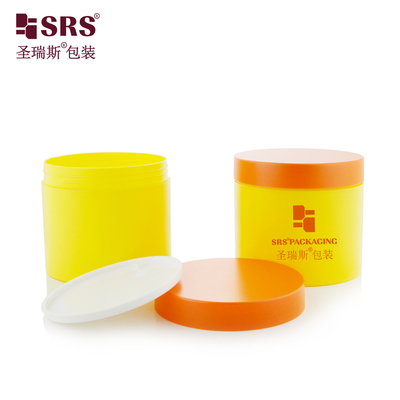 SRS 400g Mascarilla facial de pared única de tamaño grande y brillante envasado con crema de PP Decoración de frascos pintura envasado en contenedores PCR