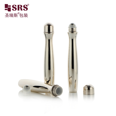 SRS8447-15ML Productos cosméticos para el cuidado de la piel líquidos transparentes PETG en rollo en botella con bola de acero