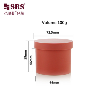 SRSG2 100 g de plástico vacío y acabado con crema de PP PCR reciclado para el cuerpo