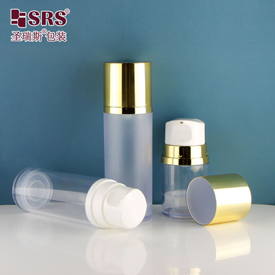 A0215 50ML 120ML 150ML Botella de loción vacía de plástico elegante duradero AS vacío sin aire perfecta para uso interior y exterior