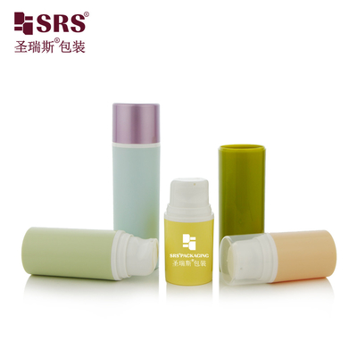 PA203A 15ML 30ML 50ML Botella personalizada de PP sin aire para suero fácil de imprimir Embalaje cosmético de marca