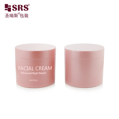 SRSQ 400g de inyección rosa brillante congelado pintado de plástico PP PCR cuerpo de lavar botella de contenedor de personalización