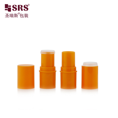 D051 6g Inyección Custom Color Plastic ABS Outer PP Inner Bottle Lip Balm Tube Packaging para el cuidado de la piel