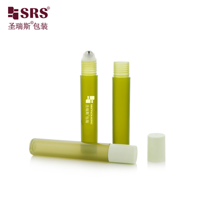 RPP-15ML Contenedor de embalaje para botellas de plástico acabado de color verde mate semitransparente para inyección